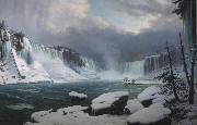 Hippolyte Sebron les chutes du Niagara oil painting